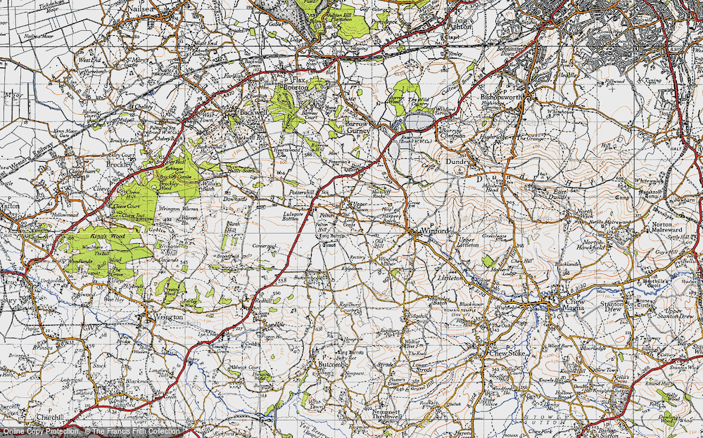 Old Map of Felton, 1946 in 1946