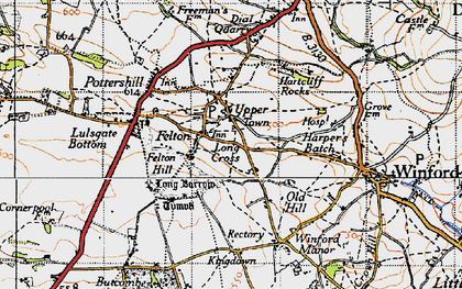 Old map of Felton in 1946