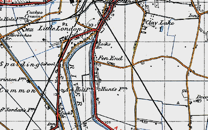 Old map of Fen End in 1946