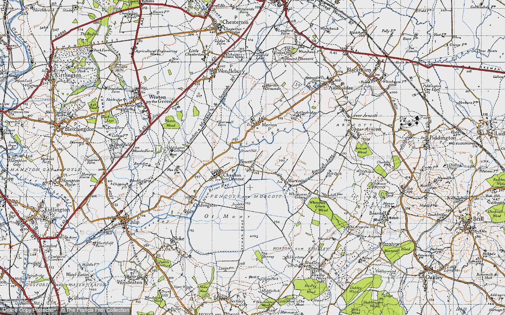 Old Map of Fencott, 1946 in 1946