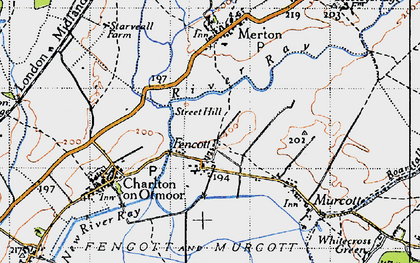Old map of Fencott in 1946