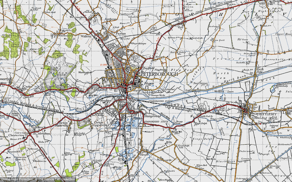 Old Map of Fengate, 1946 in 1946