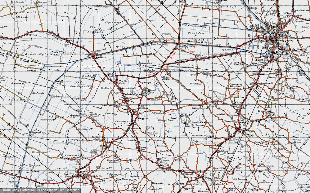 Old Map of Fenhouses, 1946 in 1946