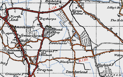Old map of Fenhouses in 1946