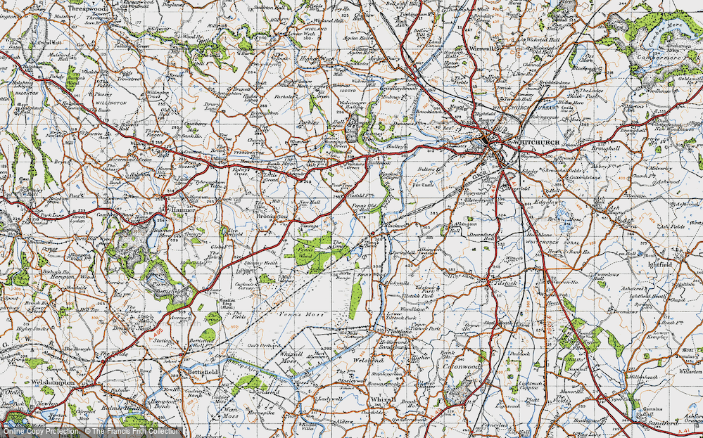 Old Map of Fenn's Bank, 1947 in 1947