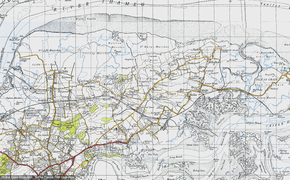 Old Map of Fenn Street, 1946 in 1946