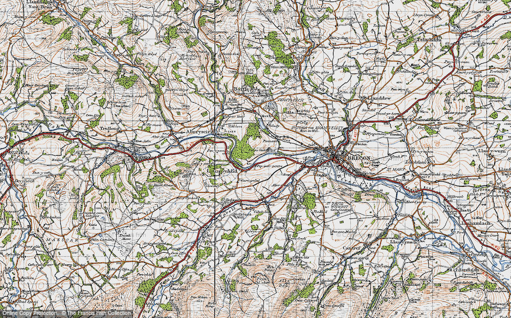 Old Map of Fenni-fach, 1947 in 1947