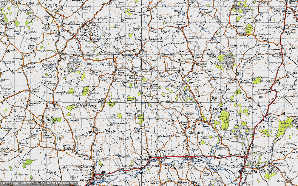 Old Map of Fenstead End, 1946 in 1946