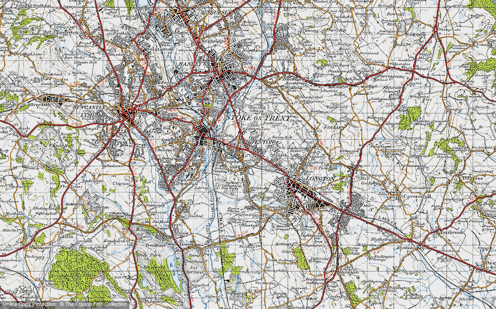 Old Map of Fenton, 1946 in 1946