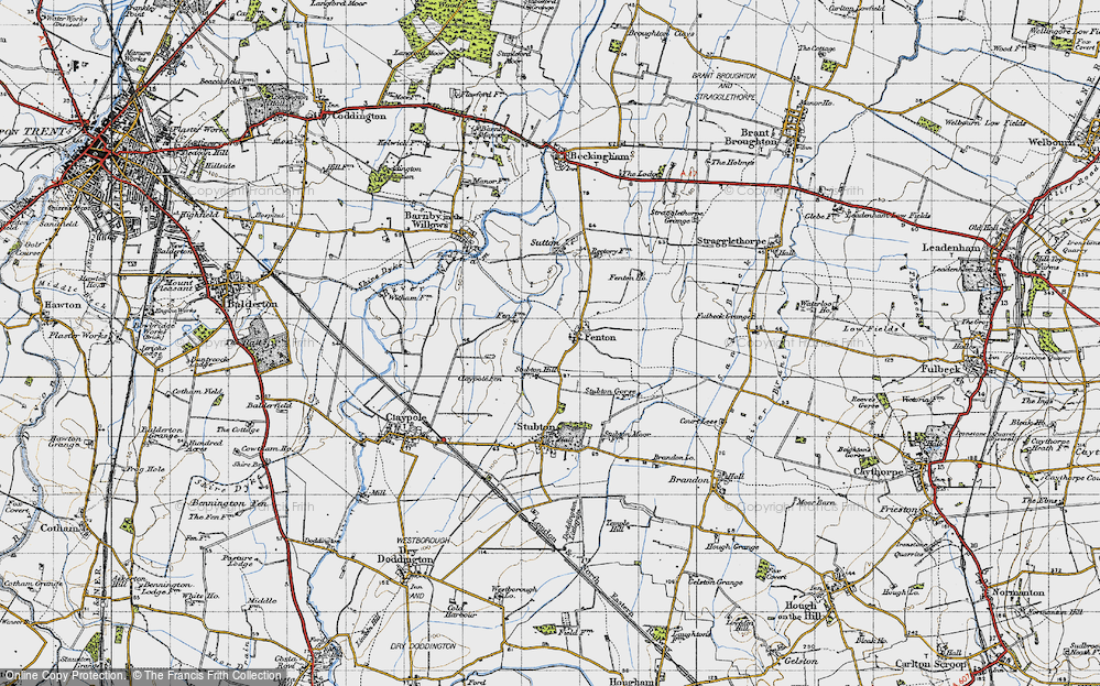 Old Map of Fenton, 1946 in 1946