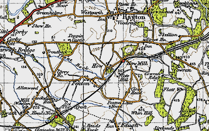 Old map of Fenton in 1947