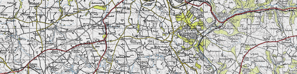 Old map of Fenton Pits in 1946