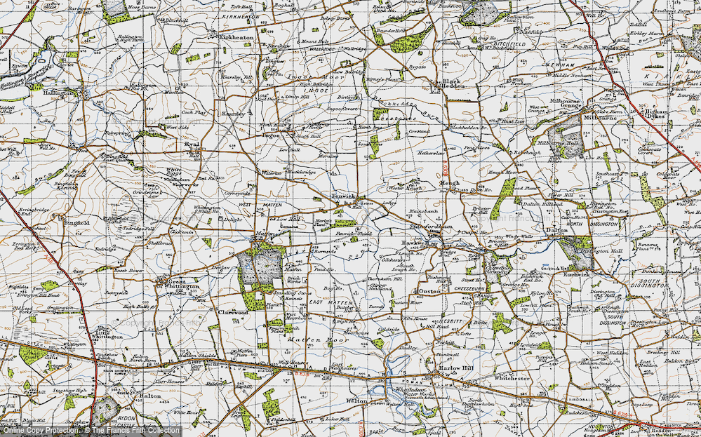 Old Map of Fenwick, 1947 in 1947