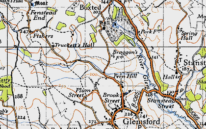 Old map of Fern Hill in 1946