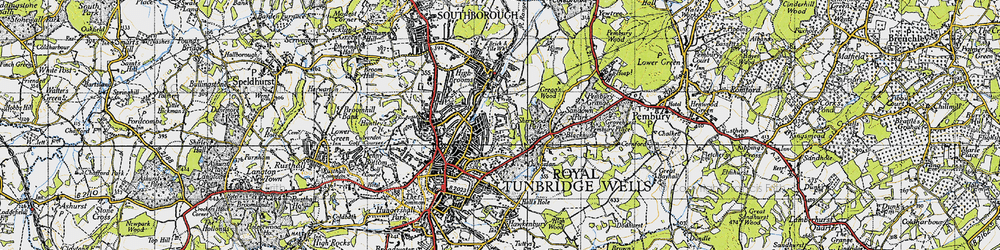 Old map of Ferndale in 1946