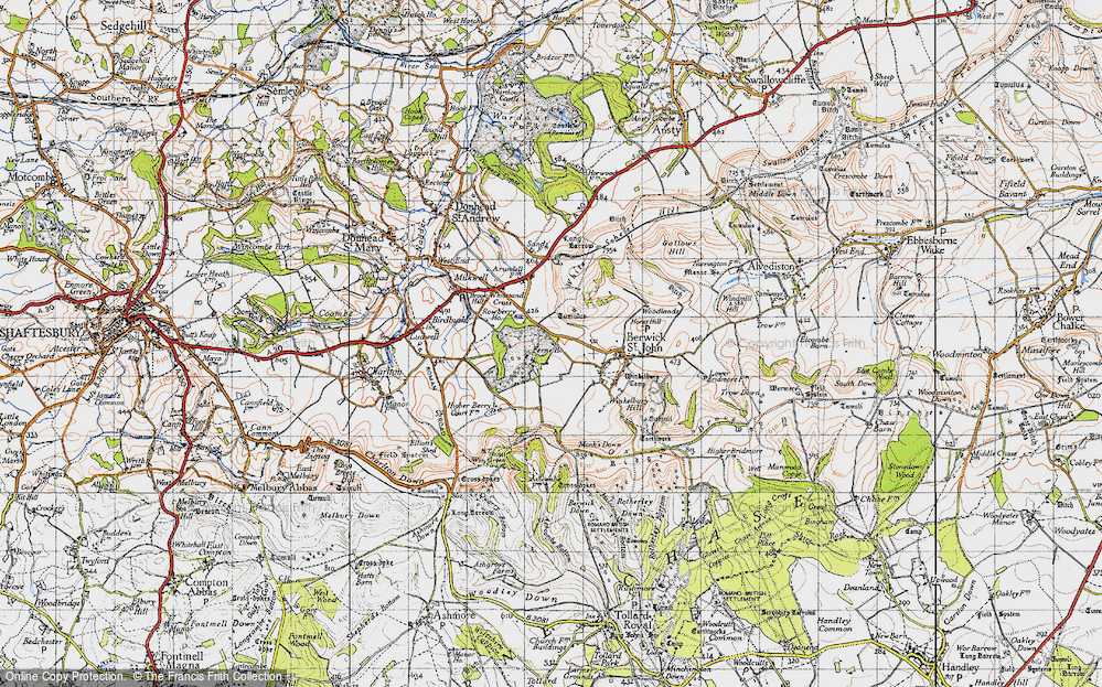 Old Map of Ferne, 1940 in 1940