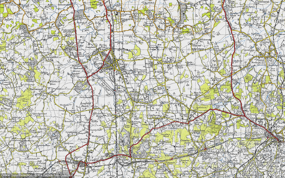 Old Map of Fernhill, 1940 in 1940