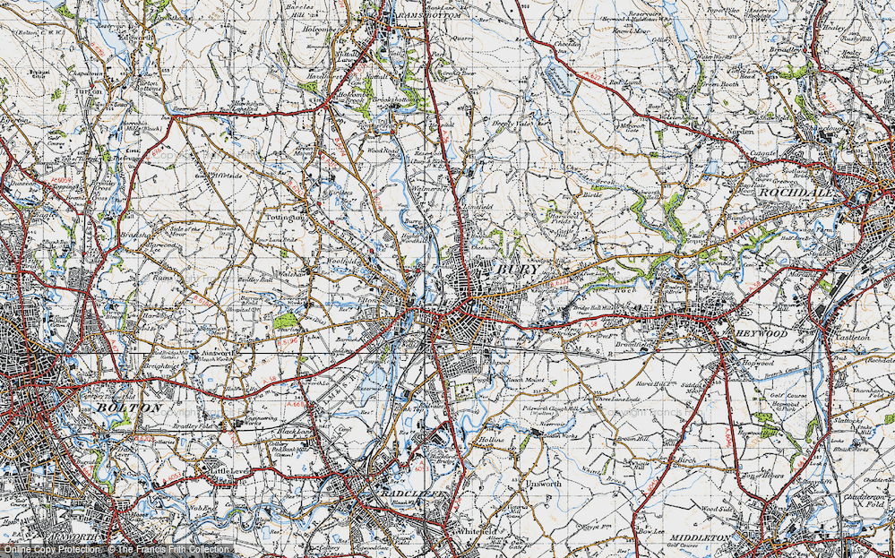 Old Map of Fernhill, 1947 in 1947
