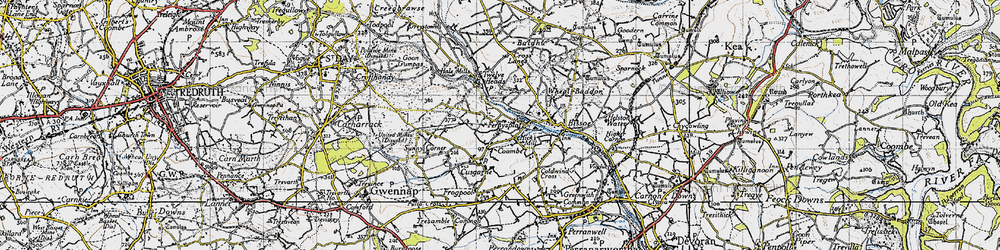 Old map of Fernsplatt in 1946