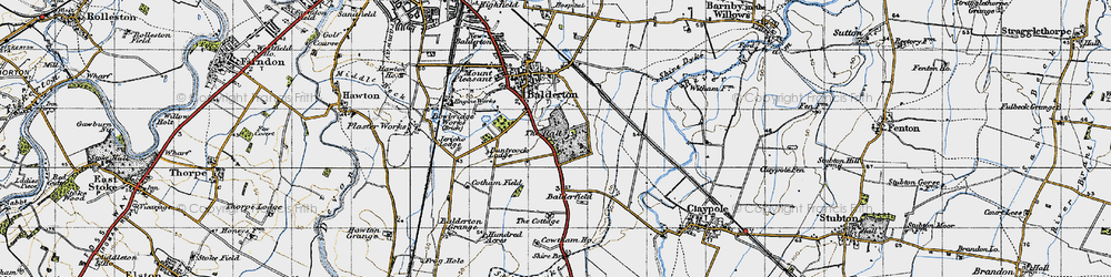 Old map of Balderfield in 1946