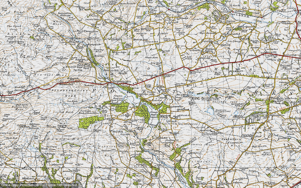 Old Map of Fewston, 1947 in 1947