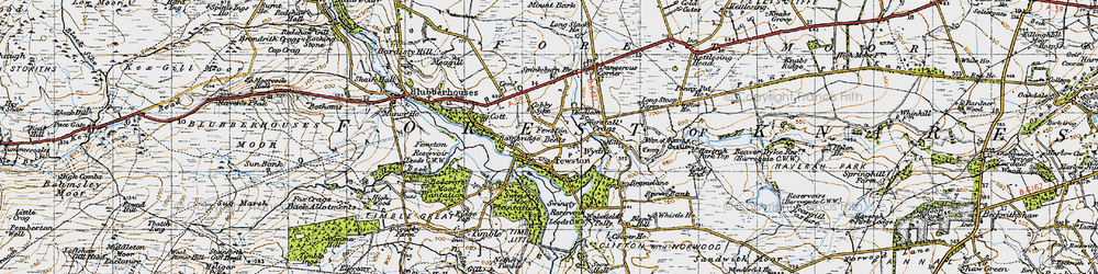 Old map of Fewston in 1947