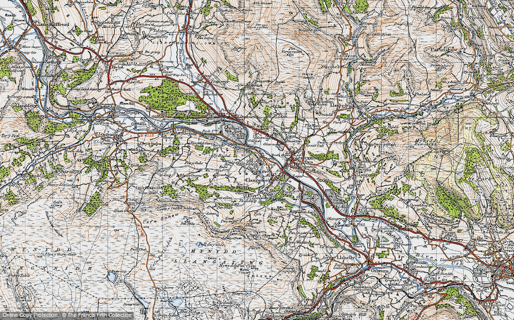 Old Map of Ffawyddog, 1947 in 1947