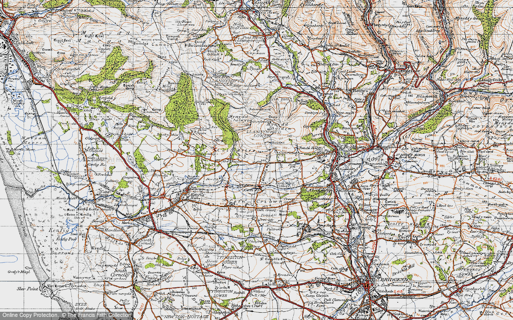 Old Map of Ffordd-y-Gyfraith, 1947 in 1947