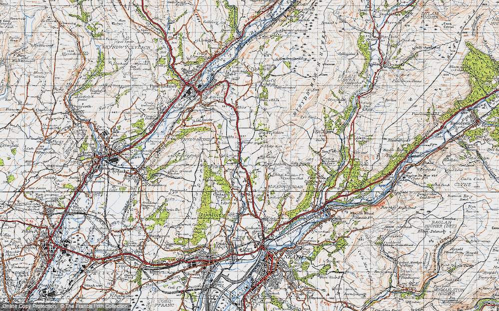 Old Map of Fforest Gôch, 1947 in 1947