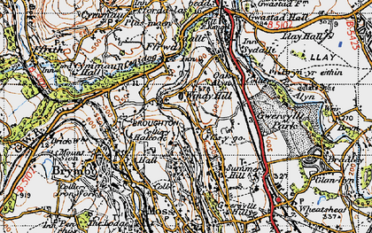 Old map of Ffos-y-go in 1947