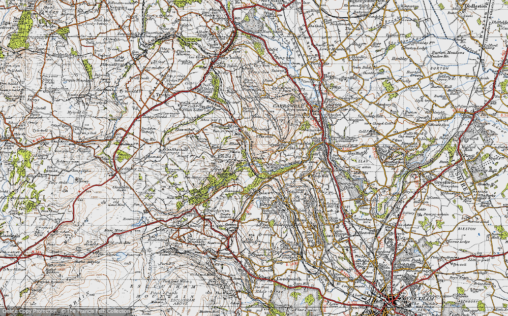 Old Map of Ffrith, 1947 in 1947