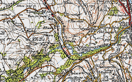 Old map of Ffrith in 1947