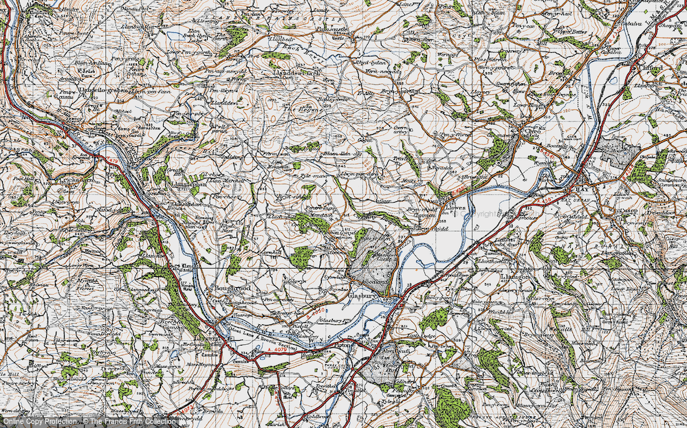 Old Map of Ffynnon Gynydd, 1947 in 1947