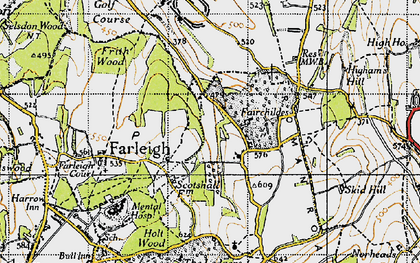 Old map of Fickleshole in 1946