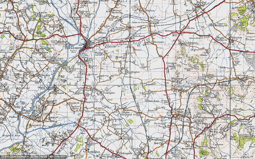 Old Map of Fiddington, 1946 in 1946