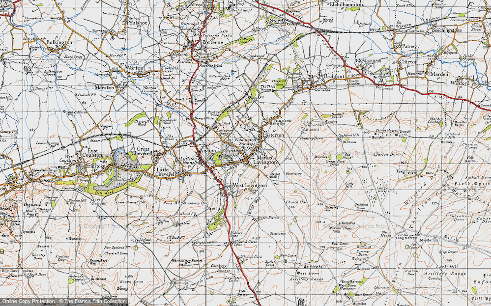 Old Map of Fiddington Sands, 1940 in 1940