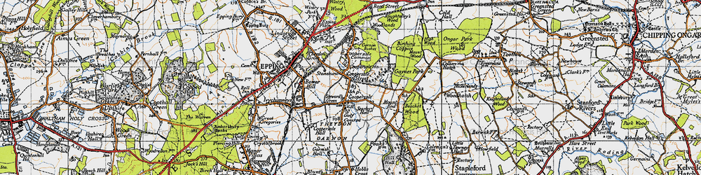 Old map of Fiddlers Hamlet in 1946