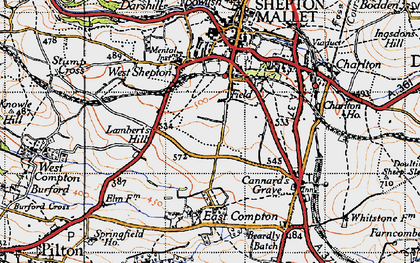 Old map of Field in 1946
