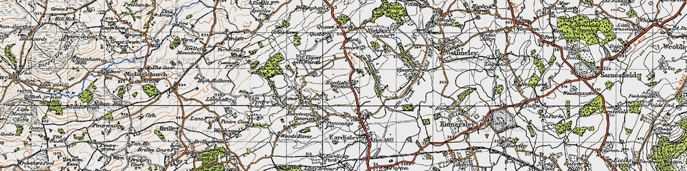 Old map of Lemore Manor in 1947