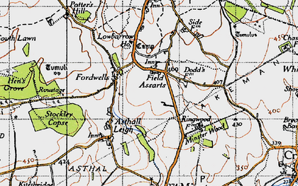 Old map of Field Assarts in 1946
