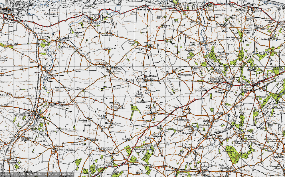 Old Map of Field Dalling, 1946 in 1946