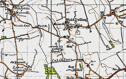 Old map of Field Dalling in 1946