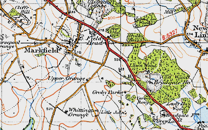 Old map of Lawn Wood in 1946