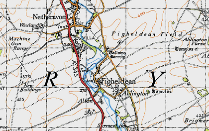 Old map of Ablington Furze in 1940