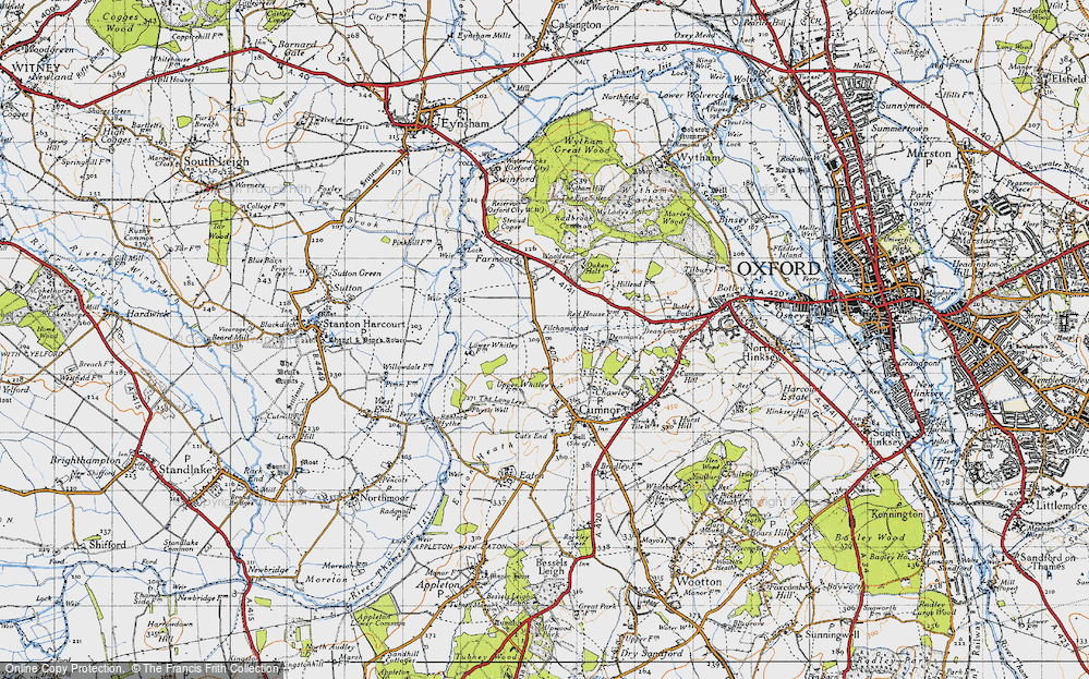 Old Map of Filchampstead, 1947 in 1947