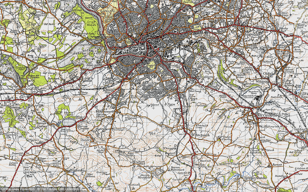 Old Map of Filwood Park, 1946 in 1946