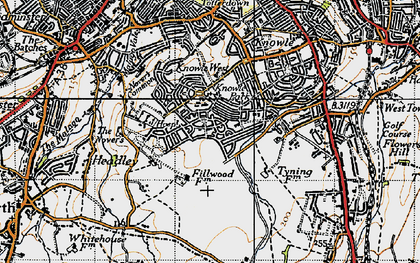 Old map of Filwood Park in 1946