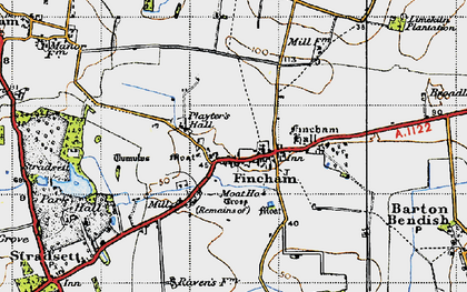 Old map of Fincham in 1946