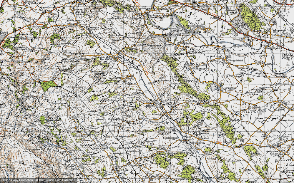 Old Map of Fine Street, 1947 in 1947