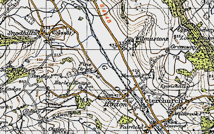 Old map of Fine Street in 1947